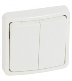 Legrand Plexo IP66 Weatherproof Single pole 2-gang 2-Way Switch