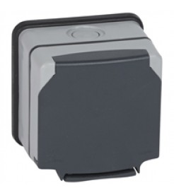 Legrand Plexo IP66 Weatherproof 1-gang unswitched - 13A 250V Socket outlet Surface-mounting
