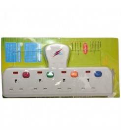 Socket Extension 4Way with Shutter