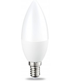 LED LAMP CANDLE E14 5W 240V COOL WHITE DOMENIQUE