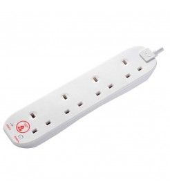 Masterplug Extension Socket 4G with 2M Cable with Surge Protection