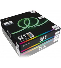 AVIDE LED NEON STRIP RGB 12V WITH REMOTE 5M