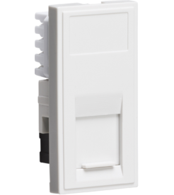 Knightsbridge Curved edge 1G Modular CAT6 RJ45 Outlet (non-grid)