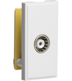 Knightsbridge Curved edge 1G Modular TV Outlet (non-grid)