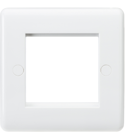 Knightsbridge Curved edge 2G Modular faceplate (non-grid)