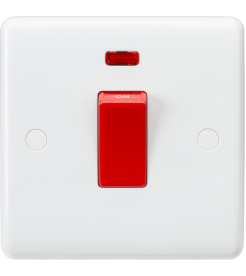 Knightsbridge Curved Edge 45A DP Cooker Unit with Neon 1G