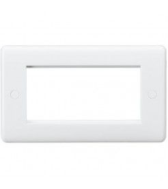 Knightsbridge Curved edge 4G Modular faceplate (non-grid)