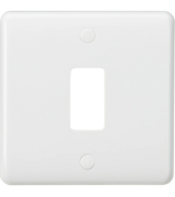 Knightsbridge Curved edge 1G grid faceplate