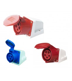 Industrial Wall Sockets Female 6H 16A