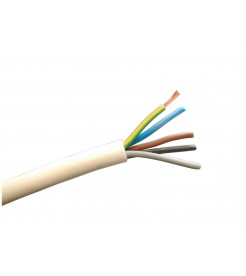 Flexible 5-core cable with insulation and outer sheath of PVC HO5VV-F