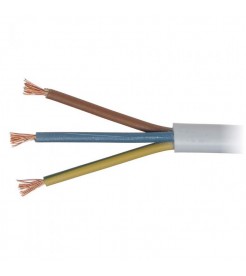 Flexible 3-core cable with insulation and outer sheath of PVC HO5VV-F