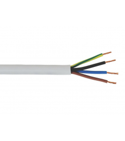Flexible 4-core cable with insulation and outer sheath of PVC HO5VV-F