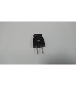 Plug USA 2Pin Male Flat Black